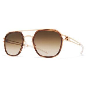 New MYKITA Decades Gold Square Leeland A80 796 Sunglasses Women